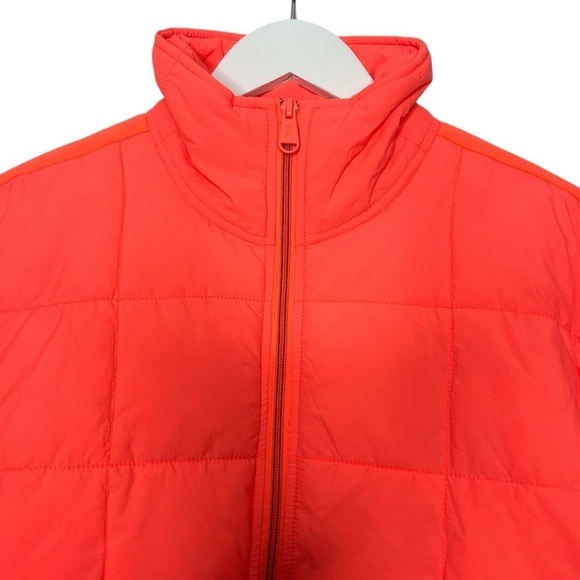 Free People Movement Pippa Packable Puffer Jacket Neon Coral Size XS NEW - Picture 8 of 16
